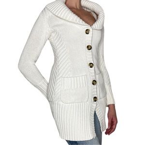 Diane Von Furstenberg White Cardigan